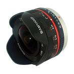 Samyang 7.5mm f/3.5 UMC Fisheye MFT-mount Zwart objectief, Verzenden, Gebruikt, Groothoek Fisheye-lens