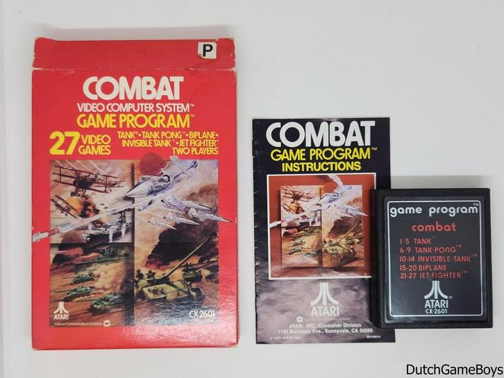 Atari 2600 - Game Program - 27 Combat, Spelcomputers en Games, Games | Atari, Gebruikt, Verzenden