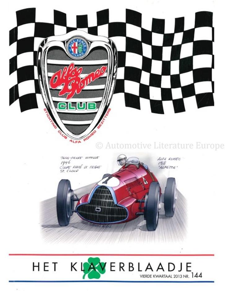 2013 ALFA ROMEO CLUB HET KLAVERBLAADJE 144 NEDERLANDS, Boeken, Auto's | Folders en Tijdschriften, Alfa Romeo
