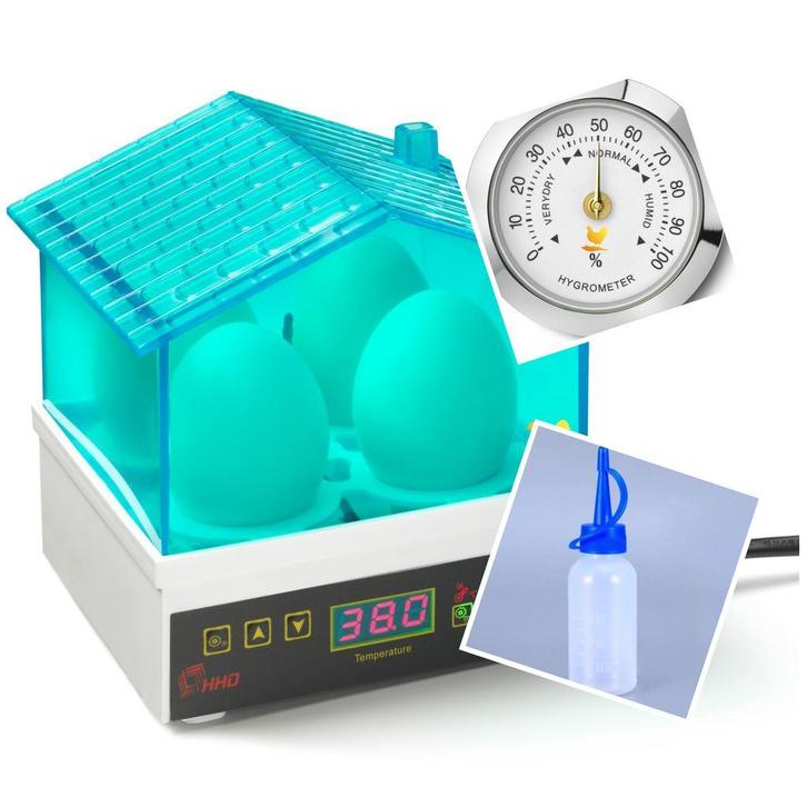 Mini broedmachine 4 eieren + GRATIS broedeieren vanaf €25, Dieren en Toebehoren, Pluimvee | Toebehoren, Broedmachine, Nieuw, Verzenden