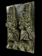 Bronzen plaat - Bini / Edu - Nigeria-Benin, Antiek en Kunst