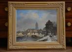 Bart van Hove (1790-1880) - Winterstadsgezicht, Antiek en Kunst