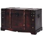 Houten Schatkist - Tweedekansje - Decoratie & Opslag, Minder dan 50 cm, 50 tot 100 cm, Nieuw, Ophalen of Verzenden