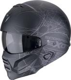 Scorpion EXO-Combat II Spiderweb Zwart Zilver Jethelm, Motoren, Kleding | Motorhelmen, Jethelm, XXL, Nieuw met kaartje, Overige merken