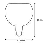 Segula LED Floating Globe G150 E27 6W 260lm 1900K smokey, Ophalen of Verzenden, Nieuw