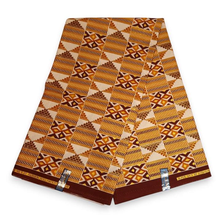 Afrikaanse stof - Exclusief versierd met glittereffecten 100, Hobby en Vrije tijd, Stoffen en Lappen, Nieuw, Ophalen of Verzenden