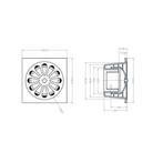 Chroom ABS doucheput 14x14 onder 40mm, Ophalen of Verzenden, Nieuw