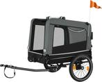2dekans | tectake® - Hondenkar WoofRider fietskar - grijs -, Dieren en Toebehoren, Honden-accessoires, Ophalen of Verzenden, Zo goed als nieuw