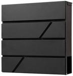 2dekans | BRASQ Deluxe Brievenbus Zwart 37,5 x 36,5 x 11 cm, Tuin en Terras, Brievenbussen, Ophalen of Verzenden, Zo goed als nieuw