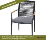 3 stuks Siena Garden Cortina stapelstoel grijs - Antraciet, Ophalen of Verzenden, Nieuw, Overige materialen