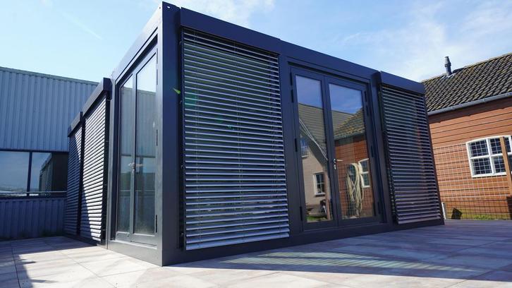 Te koop! Luxe woonunit op maat! Vrijblijvende offerte! NIEUW, Tuin en Terras, Tuinhuizen, 400 cm of meer, 3 ramen of meer, 500 cm of meer