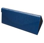 Fako Bijoux - Brillenkoker - Opvouwbaar - 16x7x6.5cm - Blauw, Verzenden, Nieuw
