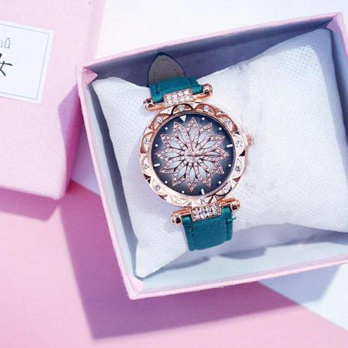 Starry Sky Horloge Dames - Luxe Anoloog Kwarts Uurwerk voor, Sieraden, Tassen en Uiterlijk, Smartwatches, Nieuw, Verzenden