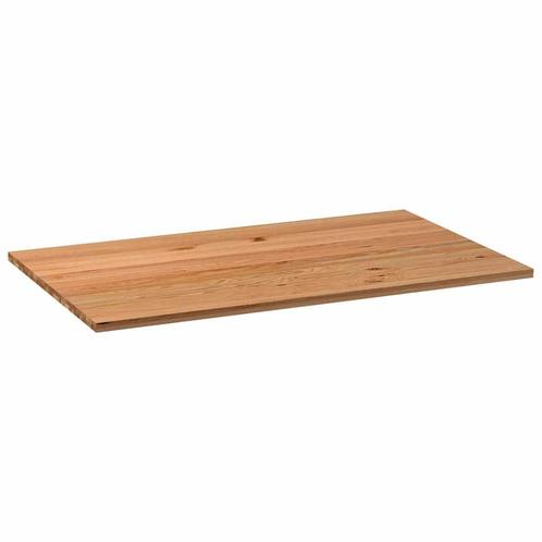 vidaXL Tafelblad rechthoekig 200x120x4 cm massief eikenhout, Huis en Inrichting, Tafels | Eettafels, Nieuw, Verzenden