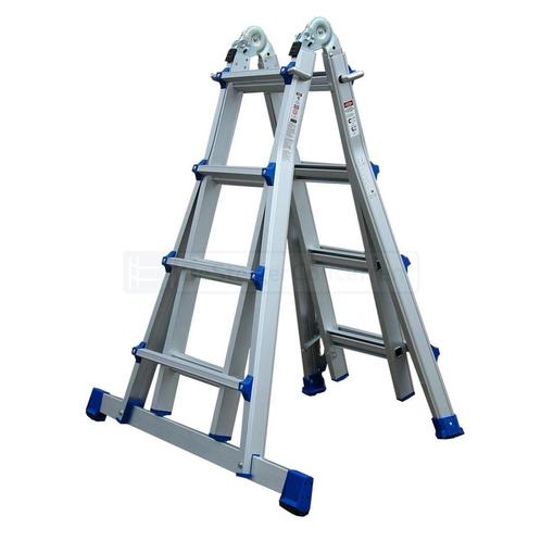 Nieuwe vouwladder 4x4, Doe-het-zelf en Verbouw, Ladders en Trappen, Ladder, Nieuw, Opvouwbaar of Inschuifbaar, 4 meter of meer