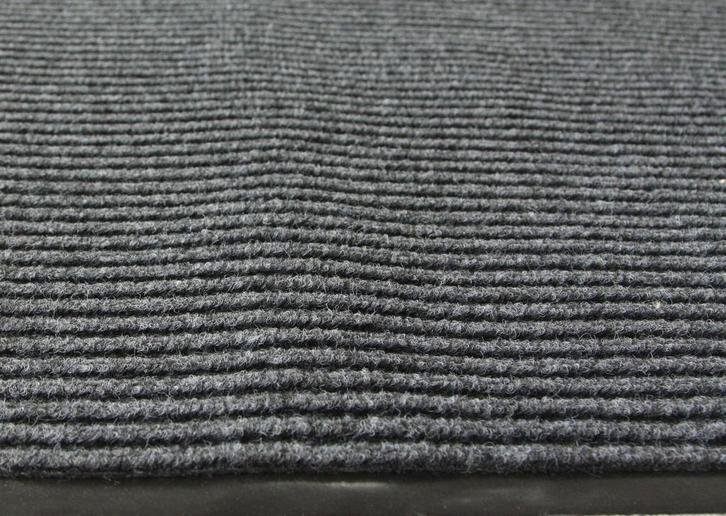 Droogloopmat - donkergrijs - 120 x 180 cm – geribbelde de., Tuin en Terras, Deurmatten, Nieuw, Ophalen of Verzenden
