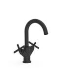 Wastafelmengkraan Tres Mont Blanc 2-Kruisgreep Mat Zwart, Nieuw, Ophalen of Verzenden, Minder dan 25 cm, Minder dan 100 cm