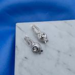 Witgouden oorbellen met diamant | 0,59 ct. (luxe sieraden), Sieraden, Tassen en Uiterlijk, Oorbellen, Gebruikt, Overige kleuren