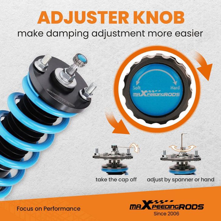 Height And Damper Adjustable Coilover Suspension Kit Comp..., Auto-onderdelen, Ophanging en Onderstel, Nieuw, Honda, Verzenden