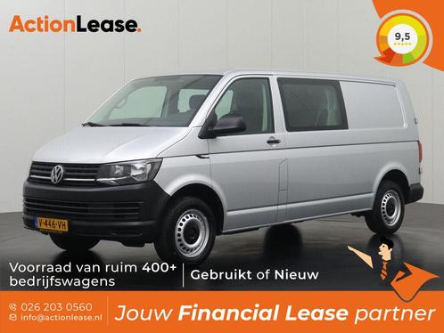 Volkswagen Transporter Dubbel cabine L2 H1 2019 Diesel, Auto's, Volkswagen, Dealer onderhouden, Lease, Zwart, Handgeschakeld, Financial lease