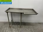 RVS Afvoertafel tbv doorschuifvaatwasser 127,5 cm Horeca, Zakelijke goederen, Horeca | Keukenapparatuur, Ophalen of Verzenden