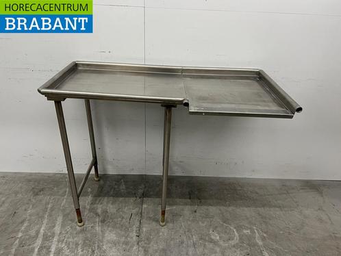 RVS Afvoertafel tbv doorschuifvaatwasser 127,5 cm Horeca, Zakelijke goederen, Horeca | Keukenapparatuur, Gebruikt, Ophalen of Verzenden