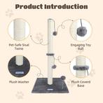 Krabpaal voor katten - 80x41x41 cm - Wit - Nobleza, Verzenden, Zo goed als nieuw