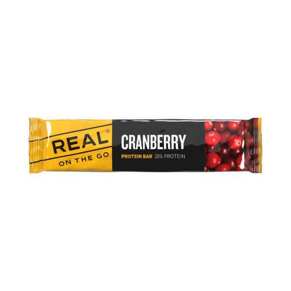 Cranberry Protein Bar - Real on the Go, Diversen, Levensmiddelen