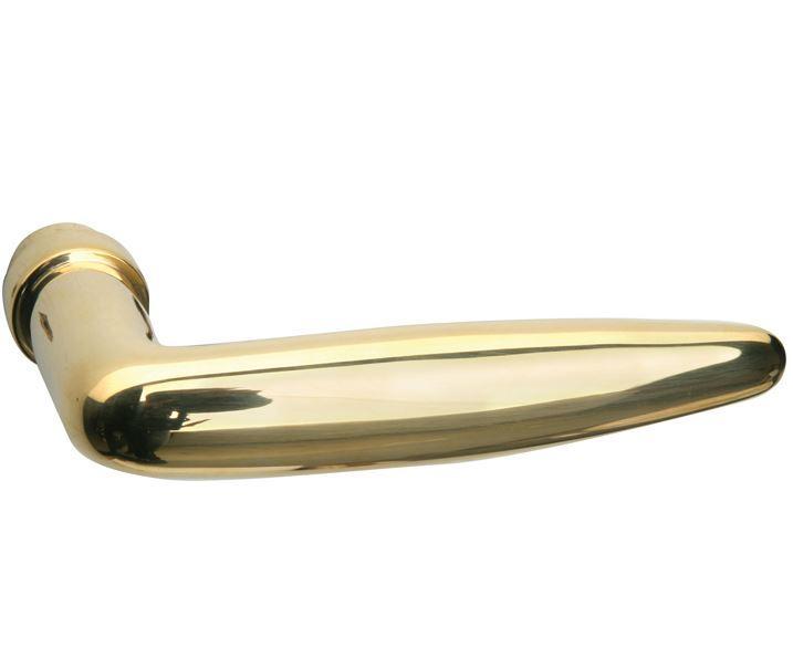 Deurklink Dudok messing ongelakt, Doe-het-zelf en Verbouw, Hang- en Sluitwerk, Verzenden