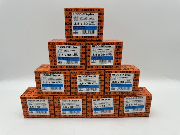 Veiling -  Heco schroeven 9000 stuks 3,5x30mm (T15) verzinkt, Doe-het-zelf en Verbouw, IJzerwaren en Bevestigingsmiddelen