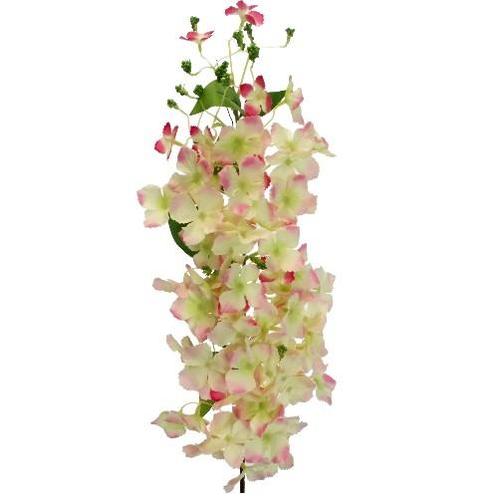 Bloesemtak Hydrangea Peach/Pink 108cm. bloemtak, Huis en Inrichting, Woonaccessoires | Kunstplanten en Kunstbloemen, Nieuw, Ophalen of Verzenden