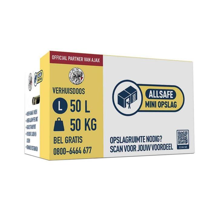 10 Verhuisdozen - Stevige kwaliteit | slechts €1,40 per doos, Doe-het-zelf en Verbouw, Kratten en Dozen, Minder dan 50 cm, Opvouwbaar