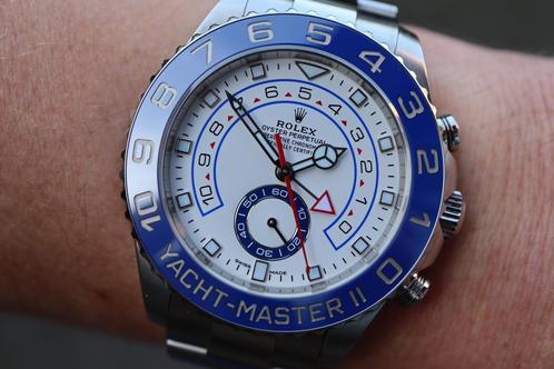 Horloge Rolex Yacht-Master ll 06/2018 Full set, super staat., Sieraden, Tassen en Uiterlijk, Horloges | Heren, Staal, Zo goed als nieuw