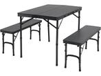 Campart TA-0870 - Picknicktafel 4 personen - Opvouwbaar, Verzenden, Zo goed als nieuw