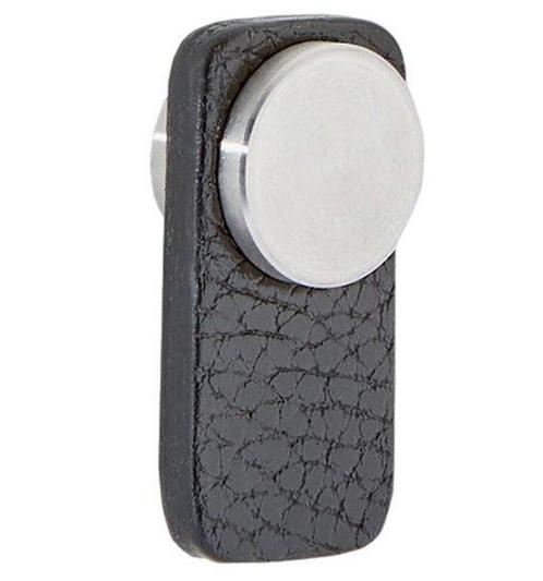 Knop tong Leder Zwart 20x40 mm, Doe-het-zelf en Verbouw, Hang- en Sluitwerk, Nieuw, Ophalen of Verzenden