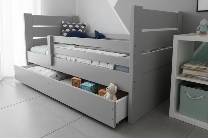 Rockwood® Peuterbed Milly  en  Mo Grey Ik wil een gratis, Kinderen en Baby's, Kinderkamer | Bedden, Nieuw, Ophalen of Verzenden
