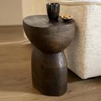 *WOONWINKEL* By-Boo Cobble Bijzettafel Organisch Hout Bruin, Huis en Inrichting, Tafels | Bijzettafels, Verzenden, Nieuw