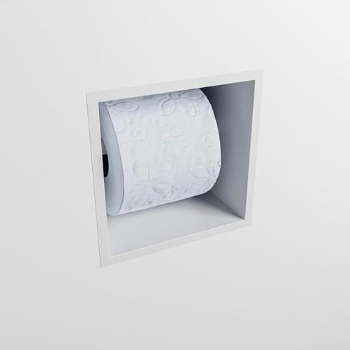 MONDIAZ Easy Toiletrolhouder CUBE 160 solid surface  16x16cm, Doe-het-zelf en Verbouw, Sanitair, Ophalen of Verzenden