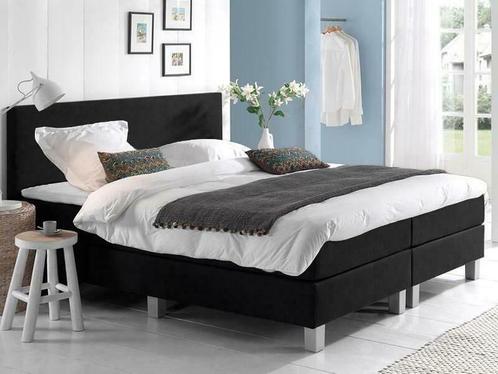 ** Mega ACTIE ** NU Complete 180x200 Boxspring €449,- !!, Huis en Inrichting, Slaapkamer | Boxsprings, 180 cm, 200 cm, Wit, Crème