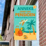 XXL Pensioen Raambord – Strand en Reizen - Personaliseerbaar, Verzenden, Nieuw, Feestartikel, Overige