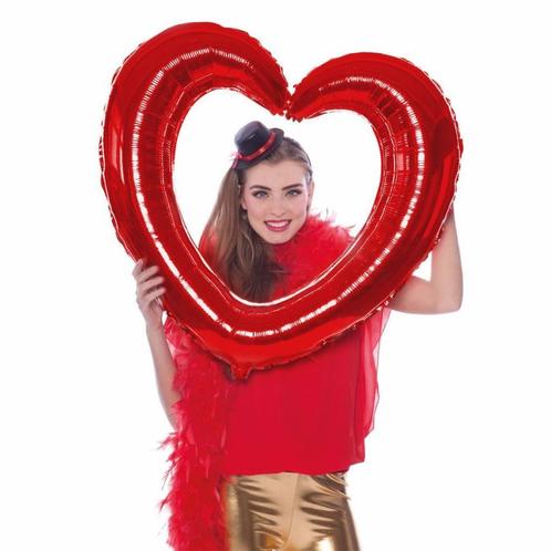 Hart Folie Ballon 80cm, Hobby en Vrije tijd, Feestartikelen, Nieuw, Verzenden