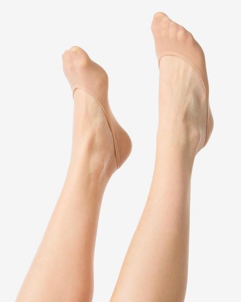 HEMA Damesfooties naadloos - 5 paar naturel, Kleding | Dames, Sokken en Kousen, Nieuw, Verzenden