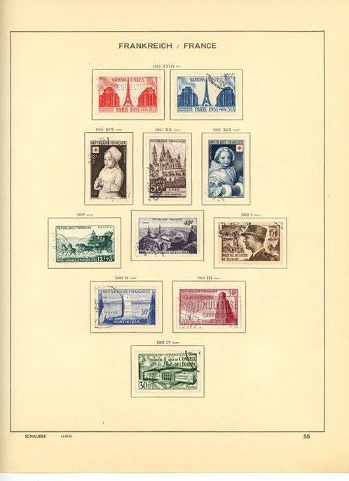 Frankrijk 1951/1957 - Complete SM-collectie, series Grote, Postzegels en Munten, Postzegels | Europa | Frankrijk