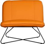 Oranje leren industriële stoels zonder armleuning - Toledo, Huis en Inrichting, Nieuw, 75 tot 100 cm, Leer, Ophalen of Verzenden