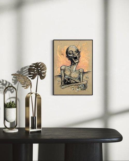 Nikke Naeme - Screaming Life, Antiek en Kunst, Kunst | Schilderijen | Modern