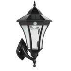 Solar wandlamp Sheffield zwart - Warm wit licht, Tuin en Terras, Buitenverlichting, Verzenden, Minder dan 50 watt, Nieuw, Hanglamp