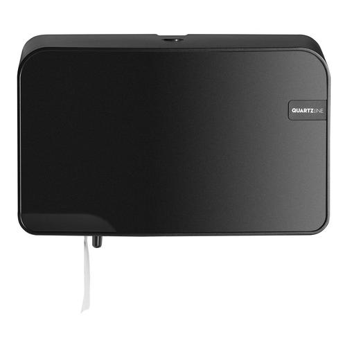 Quartz Black duo toiletrolhouder compact / traditioneel, Huis en Inrichting, Schoonmaakartikelen, Verzenden