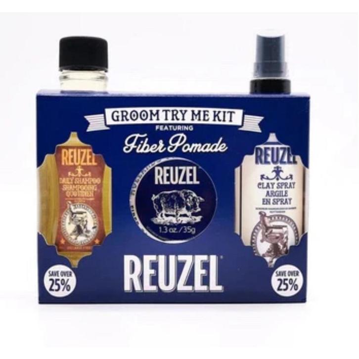 Reuzel Try Me Kit Fiber Groom, Sieraden, Tassen en Uiterlijk, Uiterlijk | Haarverzorging, Nieuw, Ophalen of Verzenden