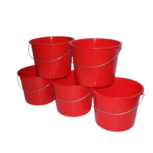 Emmers - Huishoudemmers - 10 liter - Set van 5 stuks - Met, Huis en Inrichting, Woonaccessoires | Thermometers, Ophalen of Verzenden
