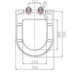 Toiletbril Plieger Plus-Compact Met Deksel Quick Release, Ophalen of Verzenden, Nieuw